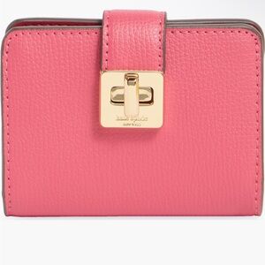 Kate Spade Pink Wallet BRAND NEW w/Red Lining & Gold Hardware